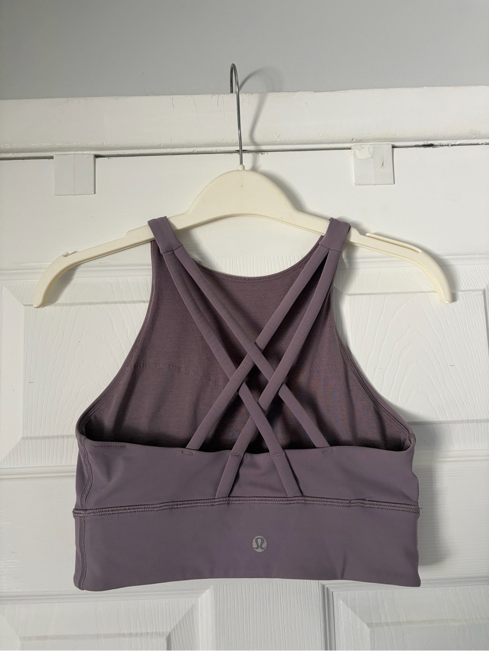 Lululemon Energy High-Neck Longline Tough Bra Size 4 Purple Ash - Picture 3 of 7